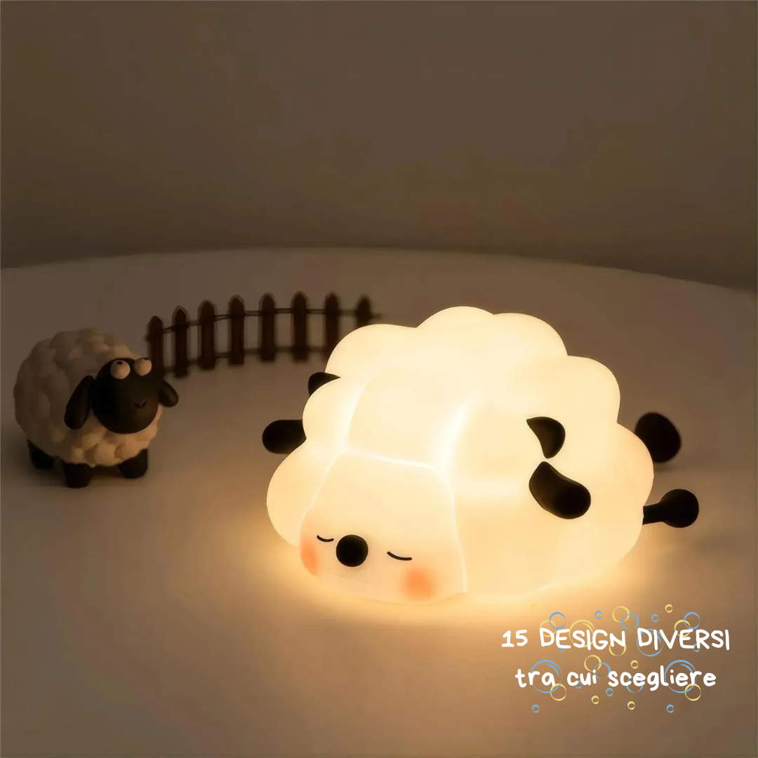 Lampada a Forma di Animale – Luce Notturna LED Kawaii - Pecorella