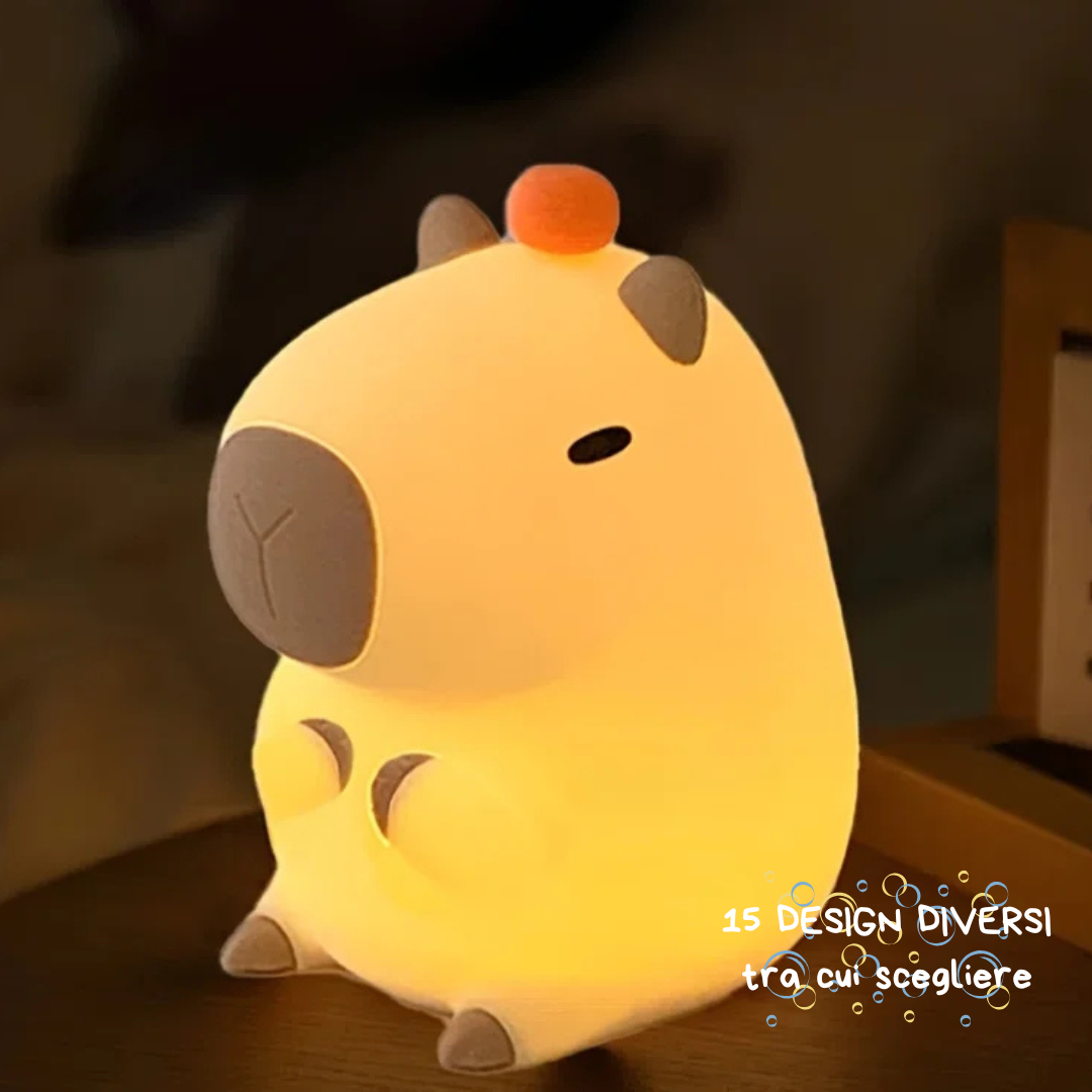 Lampada a Forma di Animale – Luce Notturna LED Kawaii - Capibara