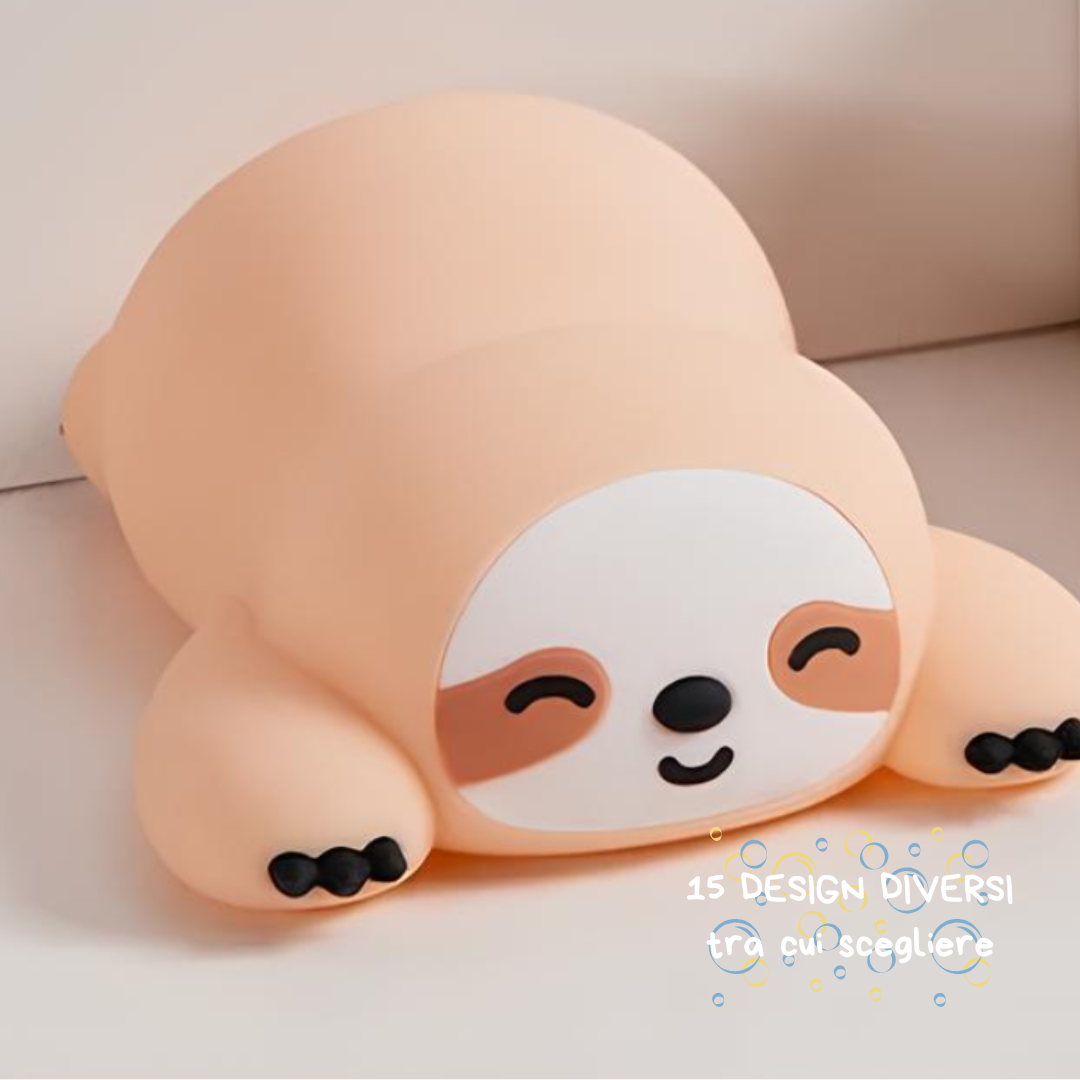 Lampada a Forma di Animale – Luce Notturna LED Kawaii - Bradipino