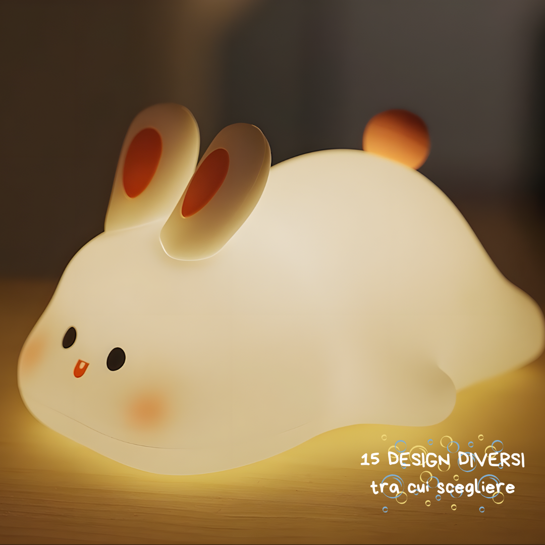 Lampada a Forma di Animale – Luce Notturna LED Kawaii - Coniglietto