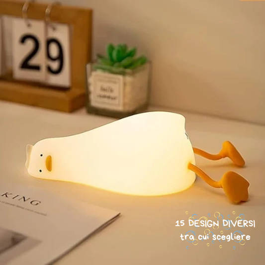 Lampada a Forma di Animale – Luce Notturna LED Kawaii - Paperella