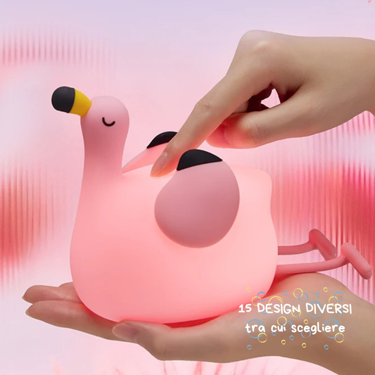 Lampada a Forma di Animale – Luce Notturna LED Kawaii - Fenicottero